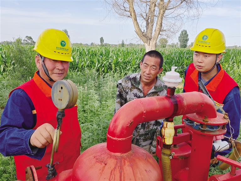 战高温   农田来了“及时雨”